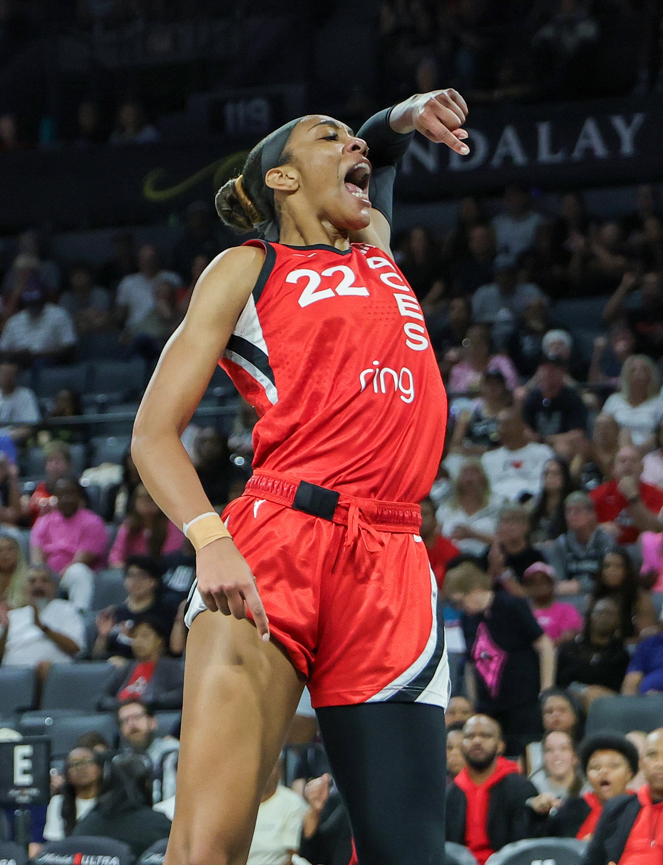 开云-阿贾-威尔逊砍个人生涯第36次30+ WNBA历史第二&amp;仅次于陶乐西